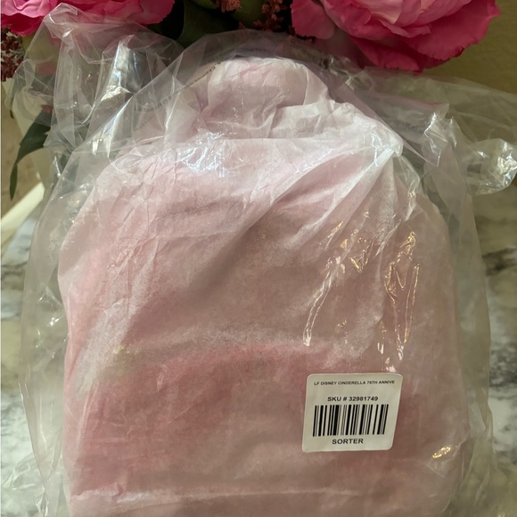 Loungefly Cinderella 75th Anniversary Pink Bow Gown Cosplay Mini Backpack NWT main image 6